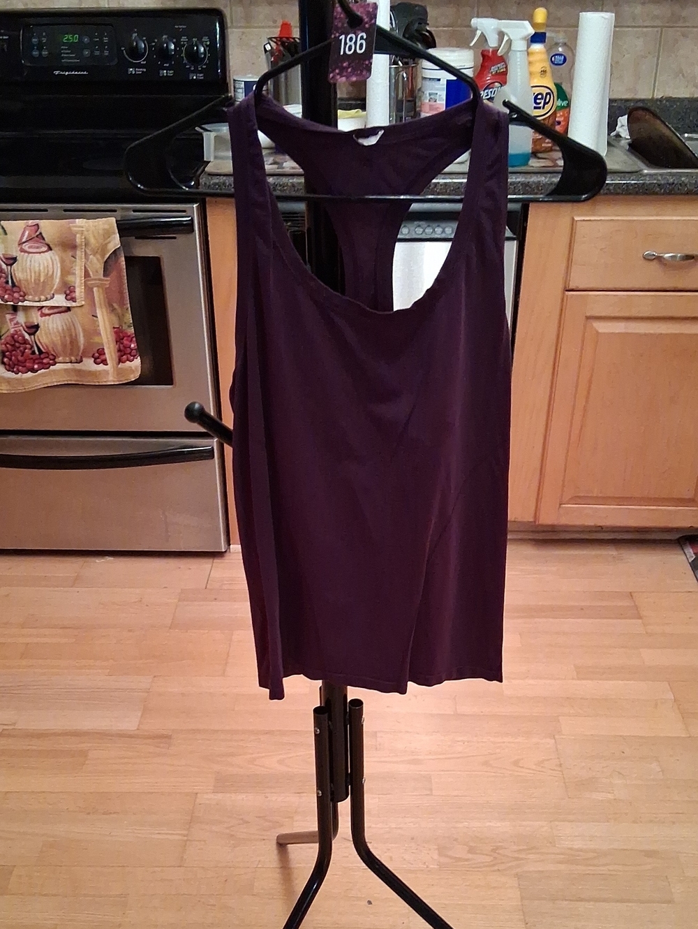 Fabletics Deep Plum Racerback Tank - Picture 1 of 6